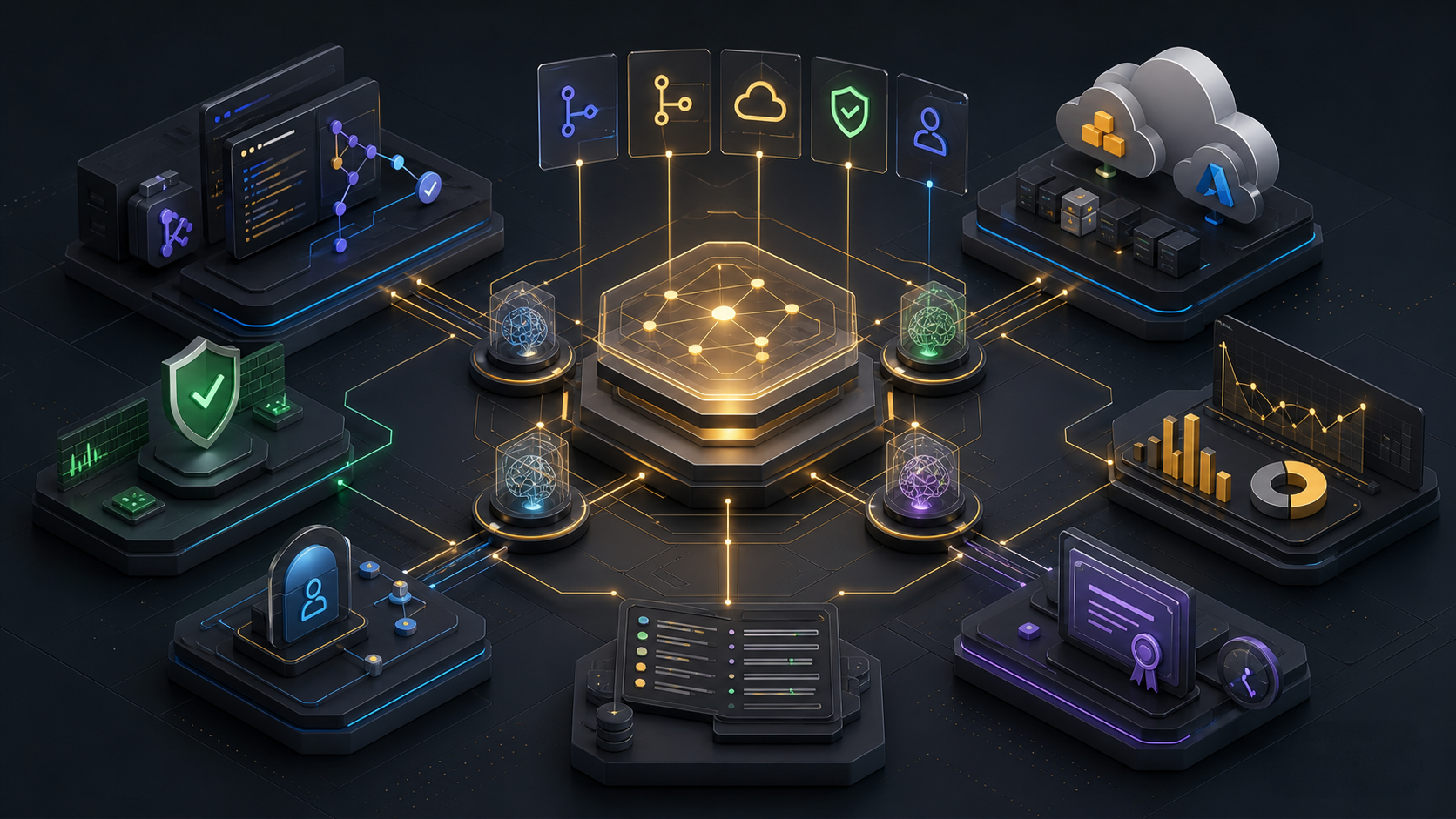 Ilustración del plano operativo unificado de Goliat Dashboard